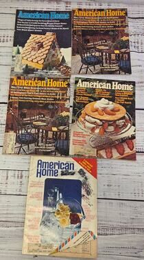 American Home Magazine Lot 5 1974 March Aug Oct Nov Vintage Home Decor
